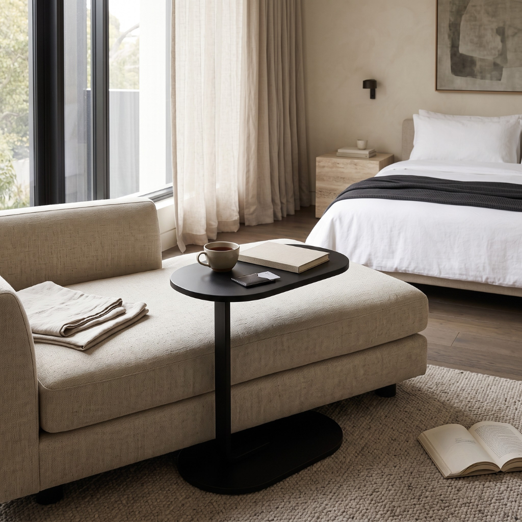 Ledge Side Table All Black