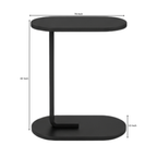 Ledge Side Table All Black