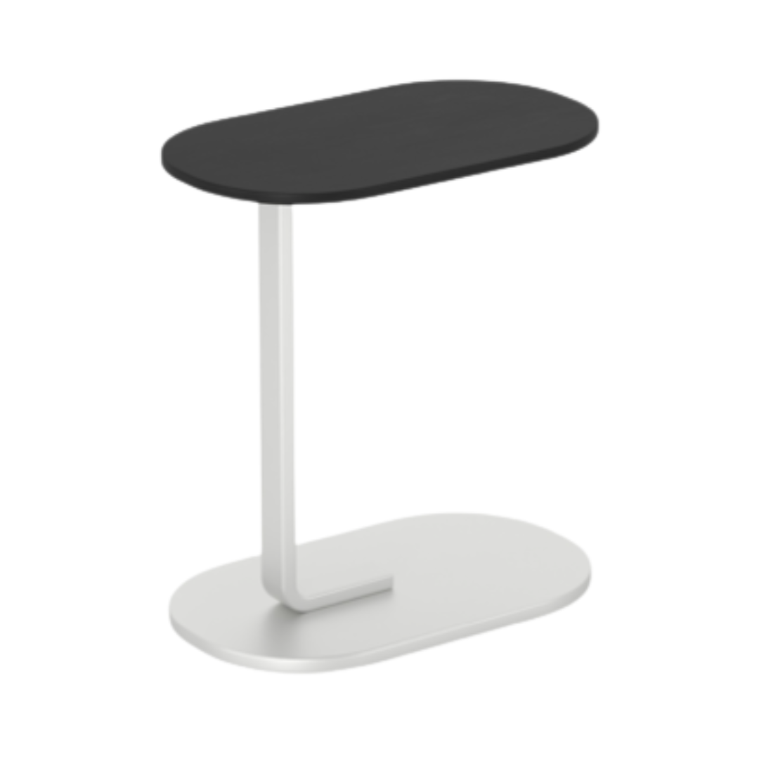 Ledge Side Table, Black & White